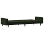 Sofá cama de 2 plazas terciopelo verde oscuro de , Sofás - Ref: Foro24-375739, Precio: 269,01 €, Descuento: %