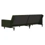 Sofá cama de 2 plazas terciopelo verde oscuro by , Sofas - Ref: Foro24-375739, Price: 261,70 €, Discount: %