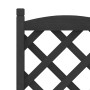 Jardinera con enrejado y ruedas madera maciza de abeto negro de , Maceteros y jardineras - Ref: Foro24-3207649, Precio: 77,38...