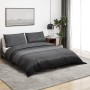 Juego de funda nórdica algodón gris oscuro 260x220 cm de , Fundas de nórdico - Ref: Foro24-136491, Precio: 31,79 €, Descuento: %