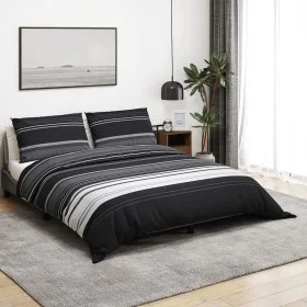 Juego de funda nórdica algodón negro y blanco 260x240 cm de , Fundas de nórdico - Ref: Foro24-136498, Precio: 43,78 €, Descue...
