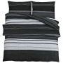 Juego de funda nórdica algodón negro y blanco 260x240 cm de , Fundas de nórdico - Ref: Foro24-136498, Precio: 44,92 €, Descue...