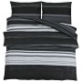 Juego de funda nórdica algodón negro y blanco 200x200 cm de , Fundas de nórdico - Ref: Foro24-136493, Precio: 28,23 €, Descue...