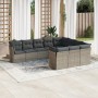 Set de sofás de jardín 10 pzas con cojines ratán sintético gris de , Conjuntos de jardín - Ref: Foro24-3218220, Precio: 582,0...