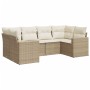 Juego de sofás jardín con cojines 6 pzas ratán sintético beige de , Conjuntos de jardín - Ref: Foro24-3219368, Precio: 425,44...