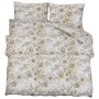 Juego de funda nórdica algodón blanco y marrón 200x200 cm de , Fundas de nórdico - Ref: Foro24-136411, Precio: 24,72 €, Descu...
