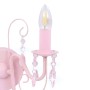 Lámpara de pared con cuentas rosa con 2 bombillas E14 de vidaXL, Lámparas - Ref: Foro24-281592, Precio: 35,53 €, Descuento: %