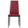 Conjunto de mesa y sillas de comedor 7 piezas color vino tinto de vidaXL, muebles para cocinas y comedores - Ref: Foro24-2817...