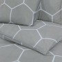 Juego de funda nórdica algodón gris 200x200 cm de , Fundas de nórdico - Ref: Foro24-136451, Precio: 24,74 €, Descuento: %