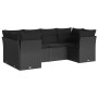 Set de sofás de jardín 6 piezas y cojines ratán sintético negro de , Conjuntos de jardín - Ref: Foro24-3218105, Precio: 398,7...