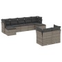 Set de muebles de jardín 9 pzas y cojines ratán sintético gris de , Conjuntos de jardín - Ref: Foro24-3218310, Precio: 518,30...