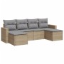 Juego de sofás jardín con cojines 6 pzas ratán sintético beige de , Conjuntos de jardín - Ref: Foro24-3219309, Precio: 335,80...