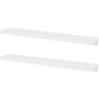 Estantes flotantes de pared 2 uds MDF blanco para libros/DVD en Estanterías | Comprar online en Foru.es