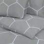 Juego de funda nórdica algodón gris 140x200 cm de , Fundas de nórdico - Ref: Foro24-136447, Precio: 22,76 €, Descuento: %