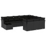 Set de sofás de jardín 11 pzas y cojines ratán sintético negro de , Conjuntos de jardín - Ref: Foro24-3218255, Precio: 677,94...
