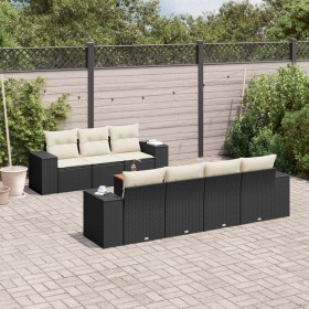 Set de sofás de jardín 8 piezas y cojines ratán sintético negro de , Conjuntos de jardín - Ref: Foro24-3225349, Precio: 486,7...