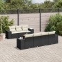 Set de sofás de jardín 8 piezas y cojines ratán sintético negro de , Conjuntos de jardín - Ref: Foro24-3225349, Precio: 486,7...