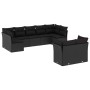 Set de sofás de jardín 8 piezas y cojines ratán sintético negro de , Conjuntos de jardín - Ref: Foro24-3218145, Precio: 563,2...