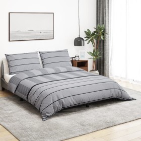 Juego de funda nórdica algodón gris 225x220 cm de , Fundas de nórdico - Ref: Foro24-136445, Precio: 26,18 €, Descuento: %