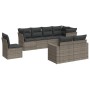 Set de sofás de jardín 8 pzas y cojines ratán sintético gris de , Conjuntos de jardín - Ref: Foro24-3219230, Precio: 517,07 €...