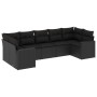 Set de comedor de jardín 7 pzas y cojines ratán sintético negro de , Conjuntos de jardín - Ref: Foro24-3219375, Precio: 478,0...