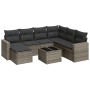 Set de sofás de jardín 8 pzas y cojines ratán sintético gris de , Conjuntos de jardín - Ref: Foro24-3219300, Precio: 456,22 €...