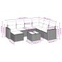 Set de sofás de jardín 8 pzas y cojines ratán sintético gris de , Conjuntos de jardín - Ref: Foro24-3219300, Precio: 456,22 €...