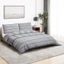 Juego de funda nórdica algodón gris 140x200 cm de , Fundas de nórdico - Ref: Foro24-136432, Precio: 22,76 €, Descuento: %