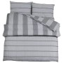 Juego de funda nórdica algodón gris 140x200 cm de , Fundas de nórdico - Ref: Foro24-136432, Precio: 22,76 €, Descuento: %