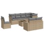 Set de sofás de jardín 9 pzas con cojines ratán sintético beige de , Conjuntos de jardín - Ref: Foro24-3219239, Precio: 594,6...