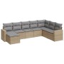Juego de sofás de jardín con cojines beige 8 pzas ratán PE de , Conjuntos de jardín - Ref: Foro24-3219349, Precio: 464,99 €, ...