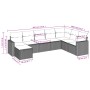 Juego de sofás de jardín con cojines beige 8 pzas ratán PE de , Conjuntos de jardín - Ref: Foro24-3219349, Precio: 464,99 €, ...