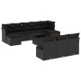 Set de sofás de jardín 11 pzas y cojines ratán sintético negro de , Conjuntos de jardín - Ref: Foro24-3218295, Precio: 625,09...