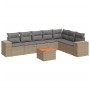 Juego de sofás de jardín con cojines beige 8 pzas ratán PE de , Conjuntos de jardín - Ref: Foro24-3225478, Precio: 484,22 €, ...