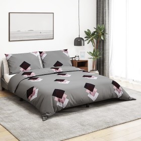 Juego de funda nórdica algodón gris 200x220 cm de , Fundas de nórdico - Ref: Foro24-136472, Precio: 25,33 €, Descuento: %