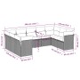 Set de muebles de jardín 9 pzas y cojines ratán sintético gris de , Conjuntos de jardín - Ref: Foro24-3218130, Precio: 527,37...