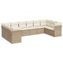 Juego de sofás jardín con cojines beige 10 pzas ratán sintético de , Conjuntos de jardín - Ref: Foro24-3218198, Precio: 645,8...