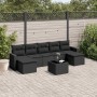 Set de sofás de jardín 8 piezas y cojines ratán sintético negro de , Conjuntos de jardín - Ref: Foro24-3219335, Precio: 439,1...