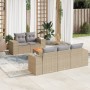 Juego de sofás jardín con cojines 6 pzas ratán sintético beige de , Conjuntos de jardín - Ref: Foro24-3257662, Precio: 464,60...