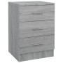Mesita de noche madera contrachapada gris Sonoma 38x35x56 cm de vidaXL, Mesitas de noche - Ref: Foro24-815323, Precio: 62,45 ...