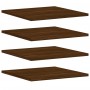 Estantes pared 4 uds madera ingeniería marrón roble 40x50x1,5cm de , Estantes y estanterías - Ref: Foro24-838223, Precio: 38,...