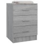 Mesita de noche madera contrachapada gris Sonoma 38x35x56 cm de vidaXL, Mesitas de noche - Ref: Foro24-815323, Precio: 62,45 ...