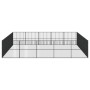 Corralito para perros con 20 paneles acero galvanizado negro de , Casetas para perros - Ref: Foro24-3209556, Precio: 492,55 €...