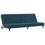 Sofá cama de 2 plazas terciopelo azul de , Sofás - Ref: Foro24-375731, Precio: 227,48 €, Descuento: %
