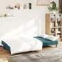 Sofá cama de 2 plazas terciopelo azul de , Sofás - Ref: Foro24-375731, Precio: 227,48 €, Descuento: %