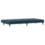 Sofá cama de 2 plazas terciopelo azul de , Sofás - Ref: Foro24-375731, Precio: 227,48 €, Descuento: %