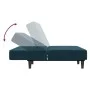 Sofá cama de 2 plazas terciopelo azul de , Sofás - Ref: Foro24-375731, Precio: 227,48 €, Descuento: %