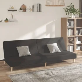 Sofá cama de 2 plazas tela negro de , Sofás - Ref: Foro24-375725, Precio: 237,90 €, Descuento: %