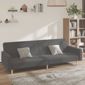 Sofá cama de 2 plazas tela gris claro de , Sofás - Ref: Foro24-375727, Precio: 261,61 €, Descuento: %