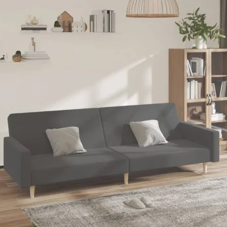 Sofá cama de 2 plazas tela gris claro de , Sofás - Ref: Foro24-375727, Precio: 258,25 €, Descuento: %
